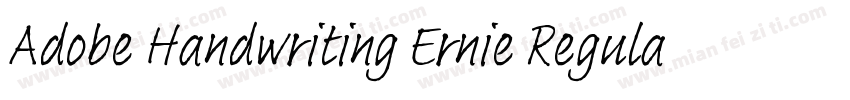 Adobe Handwriting Ernie Regular字体转换